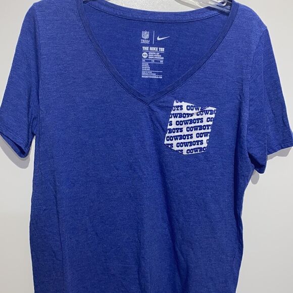 Riccardo Tisci x Nike Women's Blue White V-Neck Athletic Cut T-Shirt Size XXL - Picture 3 of 9